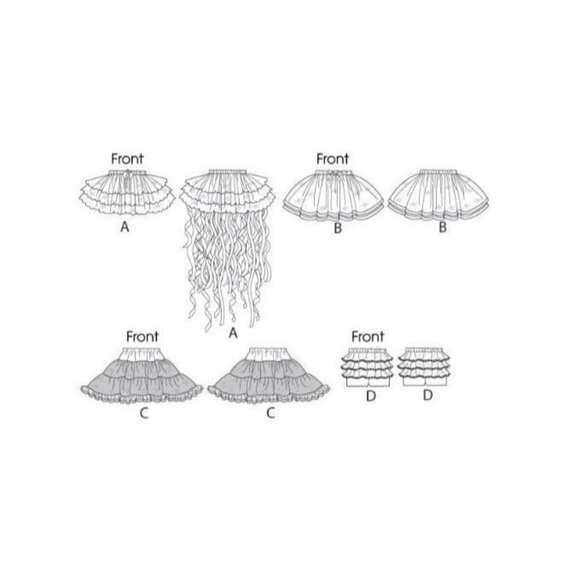 McCalls Sewing Pattern Baby & Toddler Tutu M6636 Sizes 1/2-4 - Picture 2 of 2